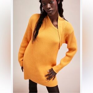 Free People Orange Mini Dress